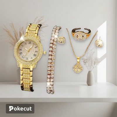 Casual Solid Colour Quartz Women’s Watches Set