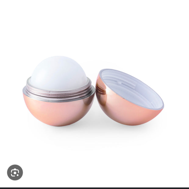 Lip balm in a ball shaped