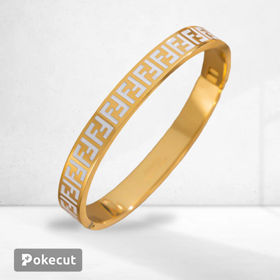 Moderate luxury letter titanium steel oil Dripping Bangles