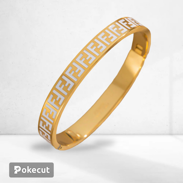 Moderate luxury letter titanium steel oil Dripping Bangles