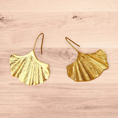 Leaf shaped earrings