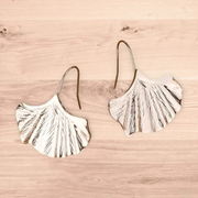 Leaf shaped earrings