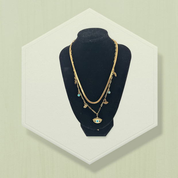 Sun eye necklace