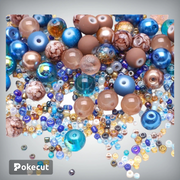 Crystal glass rice beads