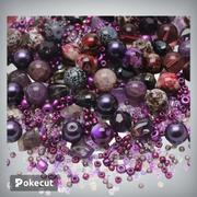 Crystal glass rice beads
