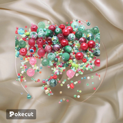 Crystal glass rice beads