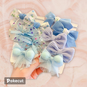Children’s Rubber Band Baby’s Hair Rope Girl’s Fabric Flower Bow