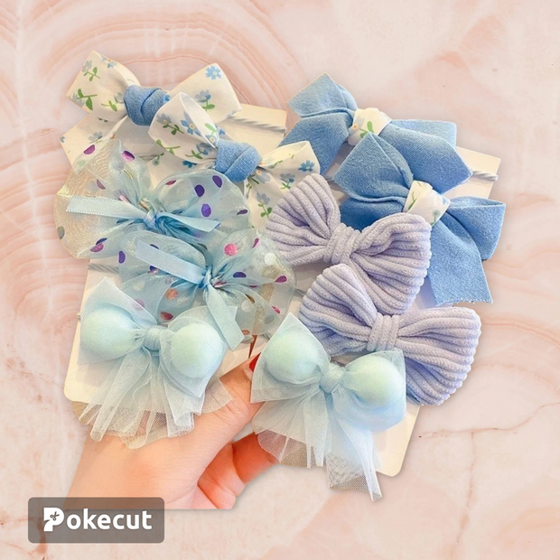 Children’s Rubber Band Baby’s Hair Rope Girl’s Fabric Flower Bow