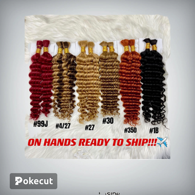 Human bulk hair